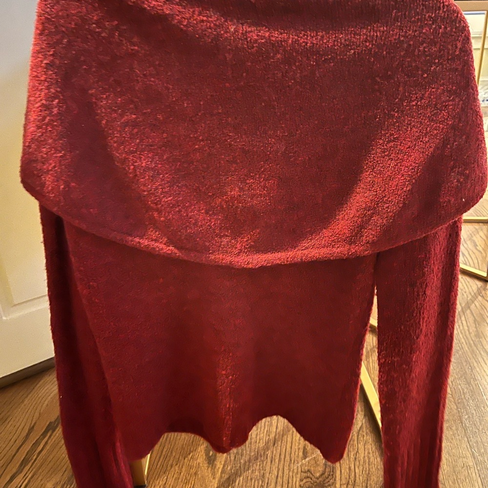 Anthropologie/Sleeping on Snow dark mauve cardigan - Picture 4 of 4
